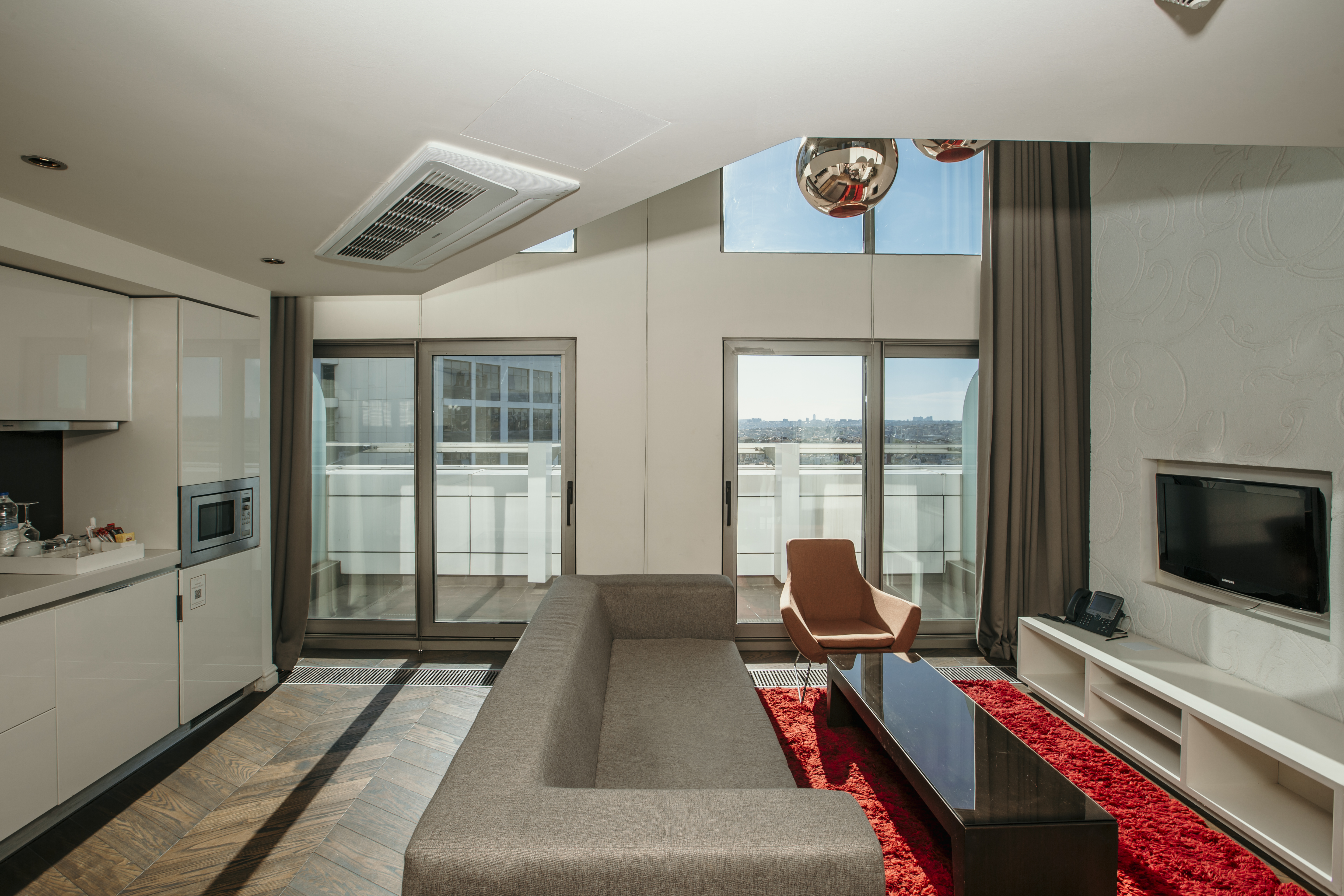 Living room with Balcony