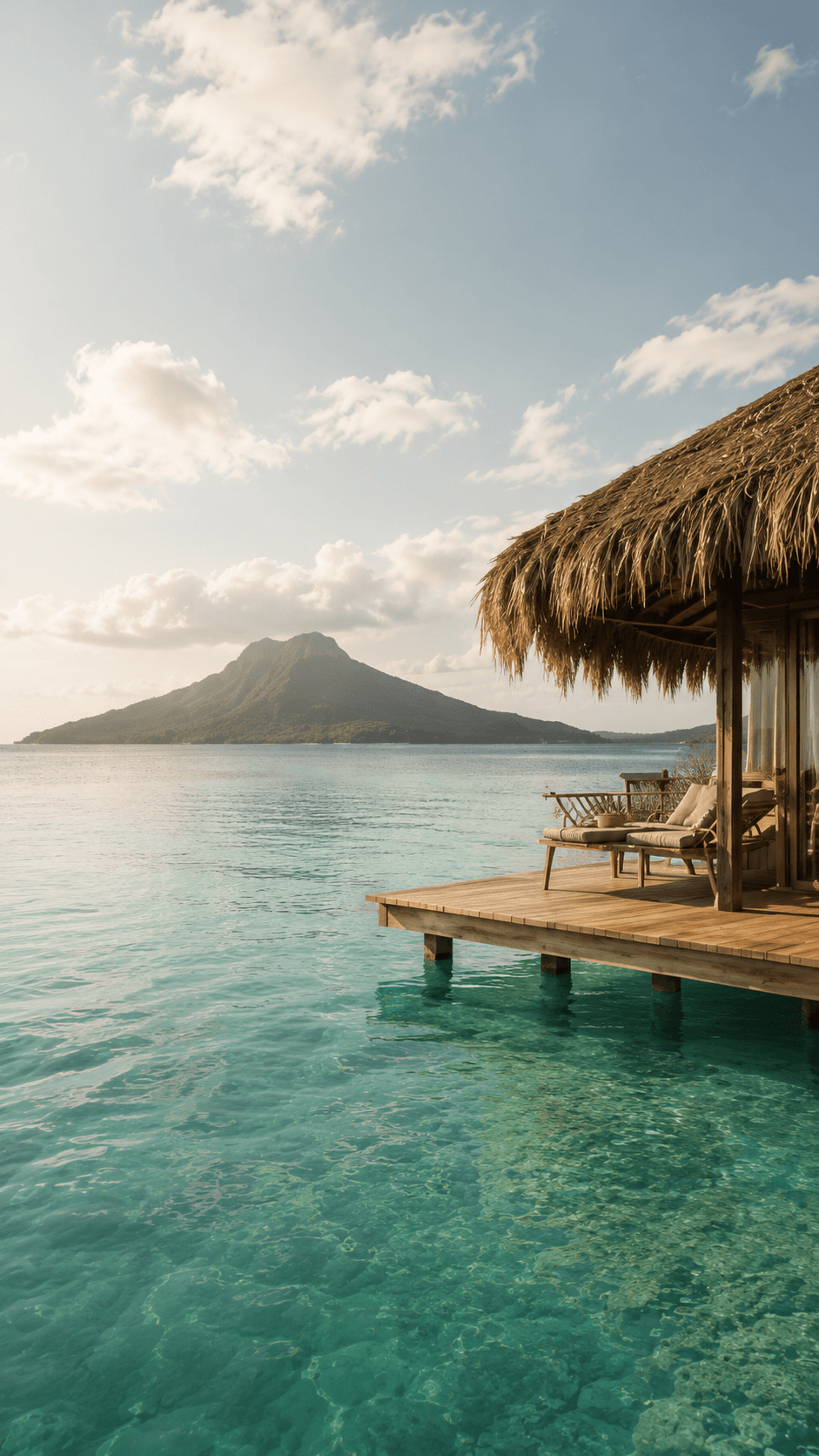 Overwater wellness sanctuary in Oceania